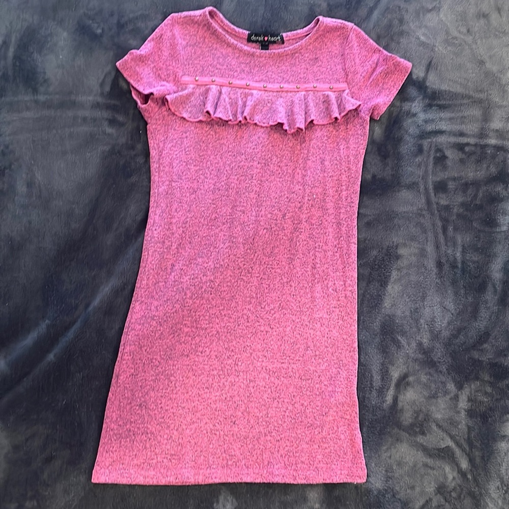 Girls size 10-12 lightweight knit short sleeve dress